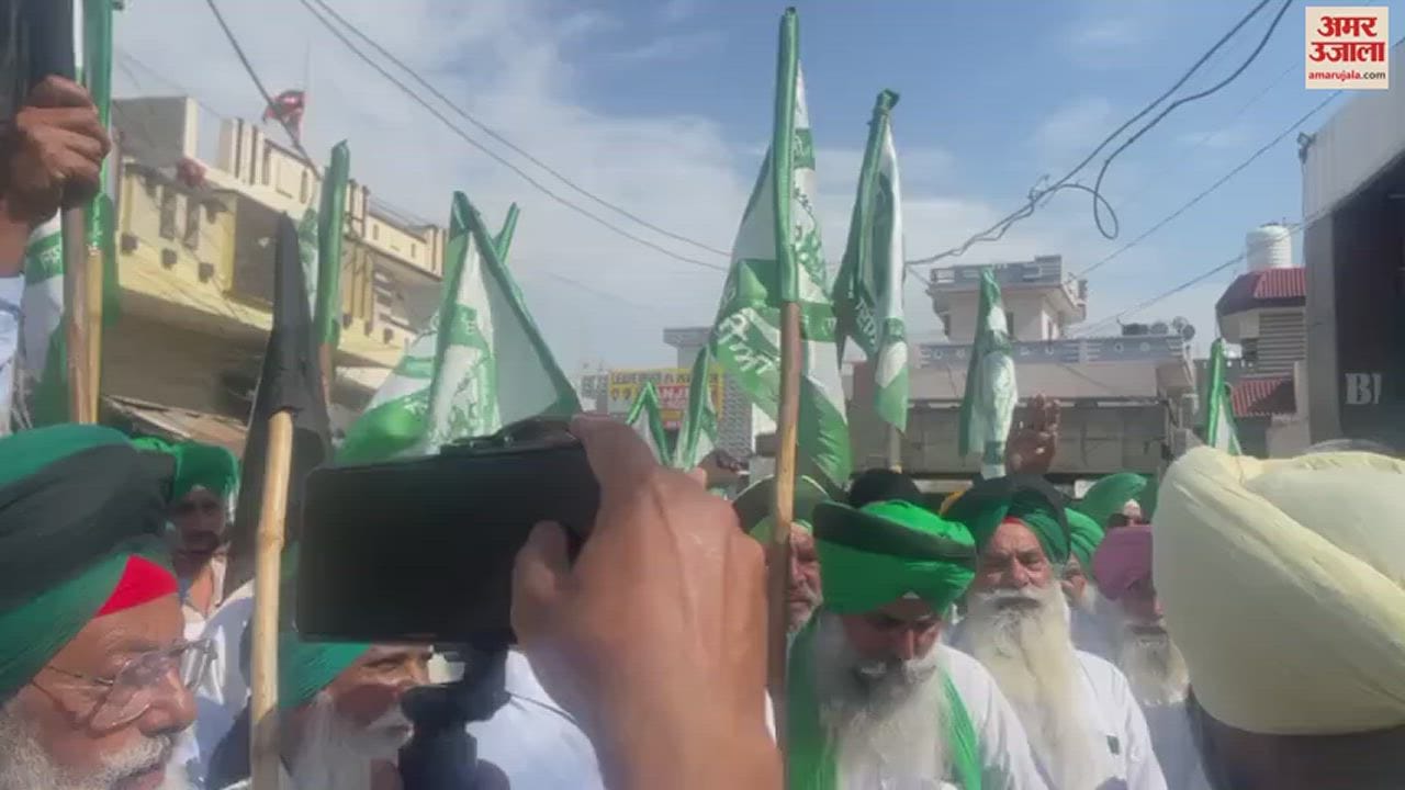 VIDEO : किसानों ने BJP उम्मीदवार व मंत्री को घेरा, कहा- ‘सानूं सवेर दा फाहे लाया, तुस्सी गुलाब जामुन खा रहे ओ’