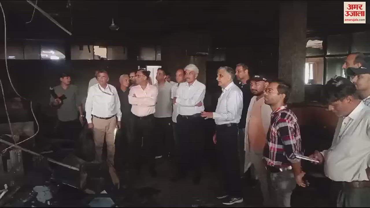 VIDEO : रोहतक एमडीयू के विवेकानंद पुस्तकालय में देर रात लगी आग