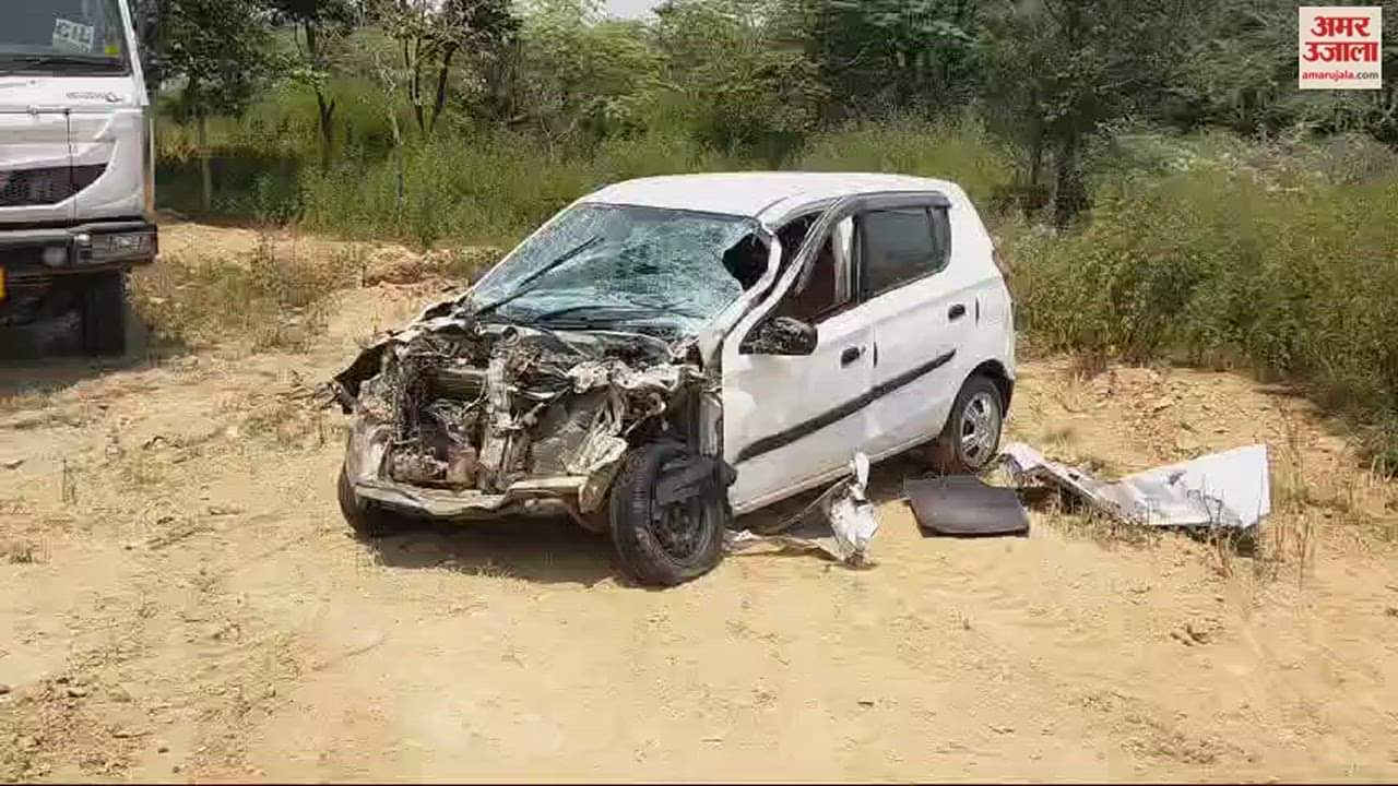 VIDEO : अंबाला में तेज रफ्तार कंटेनर टक्कर मारने के बाद घसीटता ले गया कार, चालक हवलदार की मौत