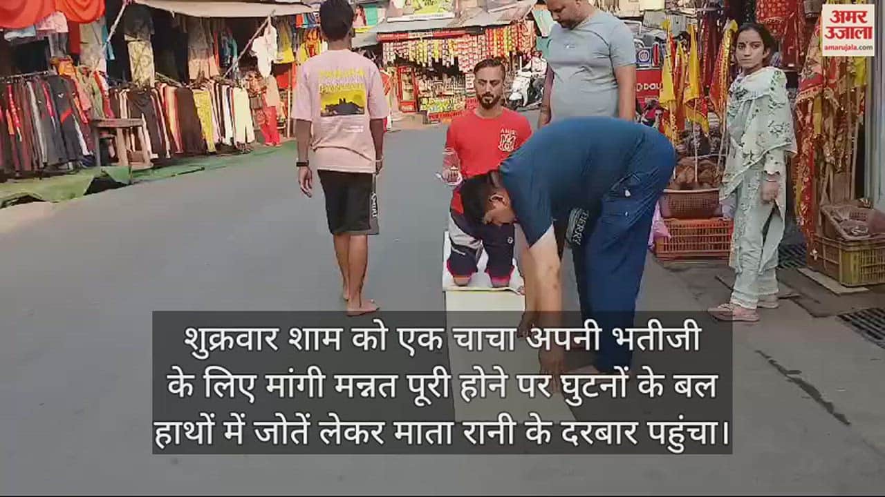 VIDEO : When the niece got well uncle reached the temple of Chintpurni Mata with plow in his hands