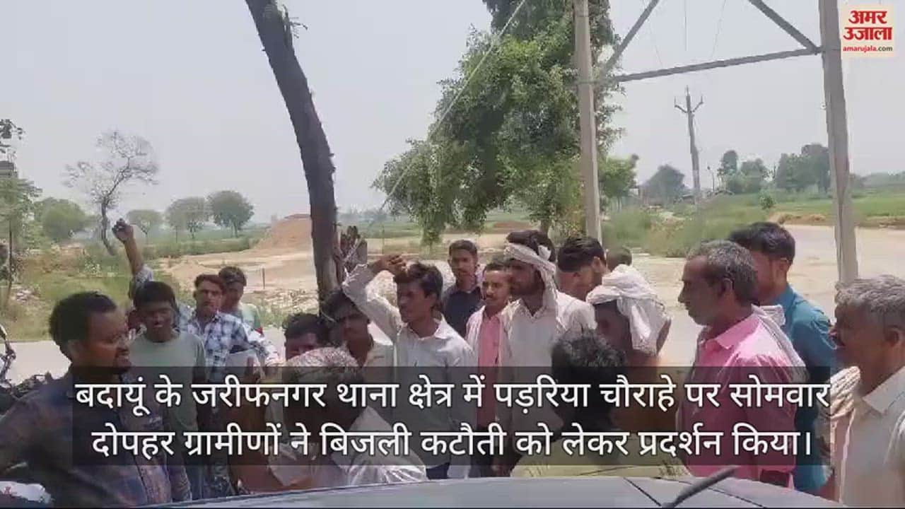 VIDEO : भीषण गर्मी में बिजली कटौती से चढ़ा ग्रामीणों का पारा, सड़क पर प्रदर्शन... कार छोड़कर भागे जेई