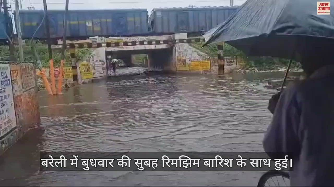 VIDEO : बरेली में दिनभर बारिश, शहर में जलभराव से बढ़ी परेशानी