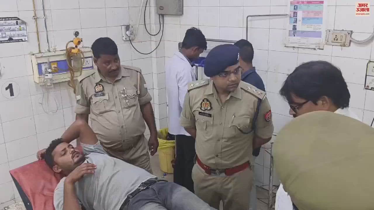 VIDEO : Encounter in Jaunpur Two miscreants going to crime one injured other absconding Pistol recovered