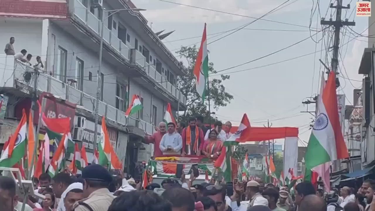 VIDEO : Tricolor march led by CM in Karnal