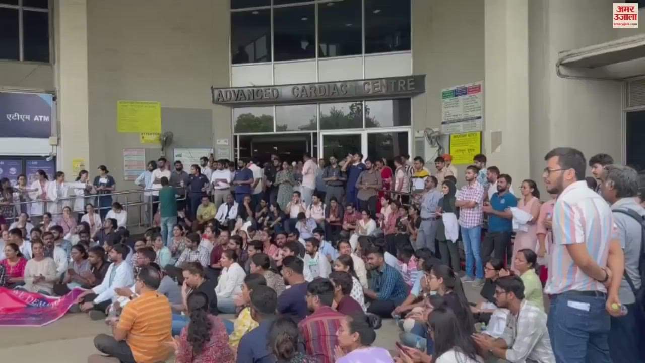 VIDEO : PGI Resident Doctors Strike in Chandigarh