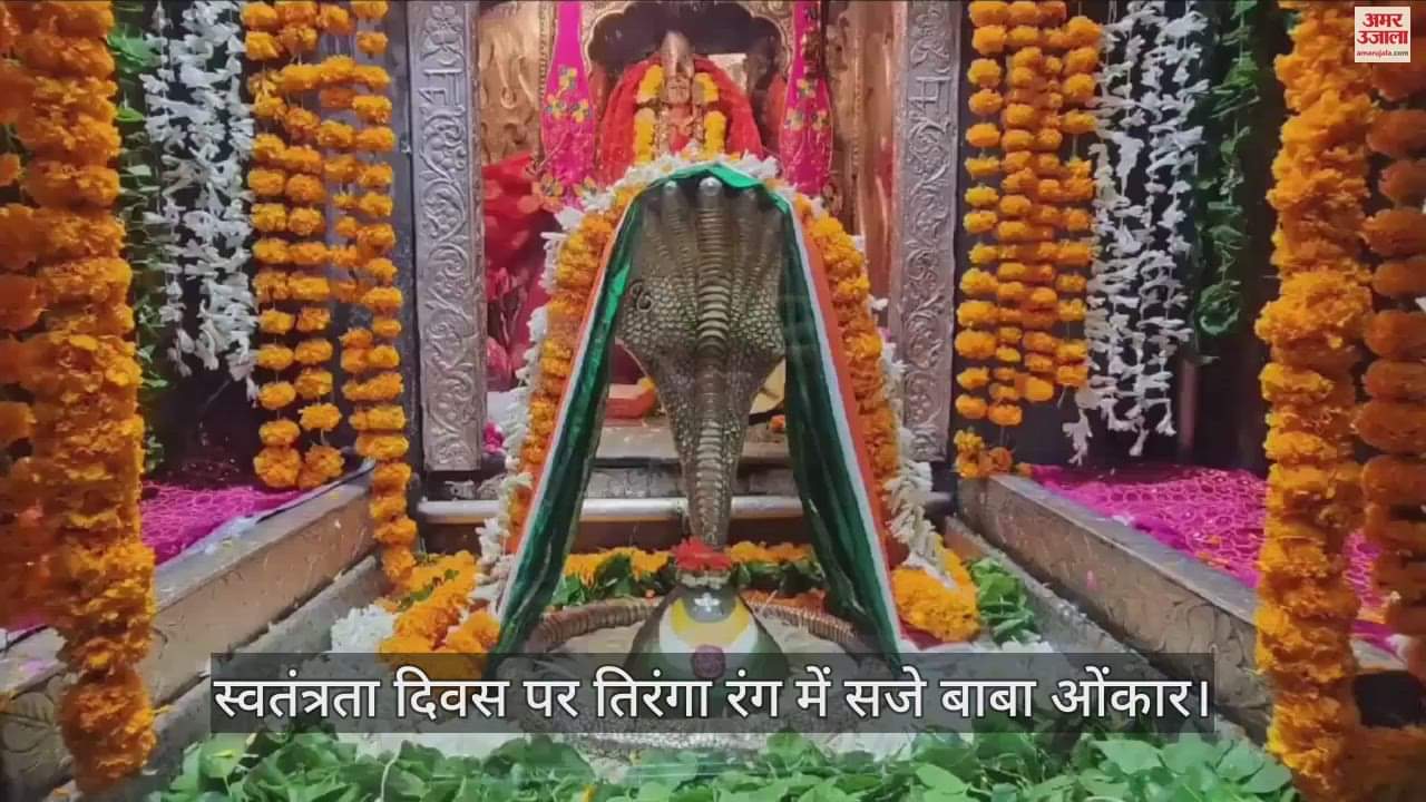 Baba Omkar was decorated in the colours of the tricolour on the great festival of Independence