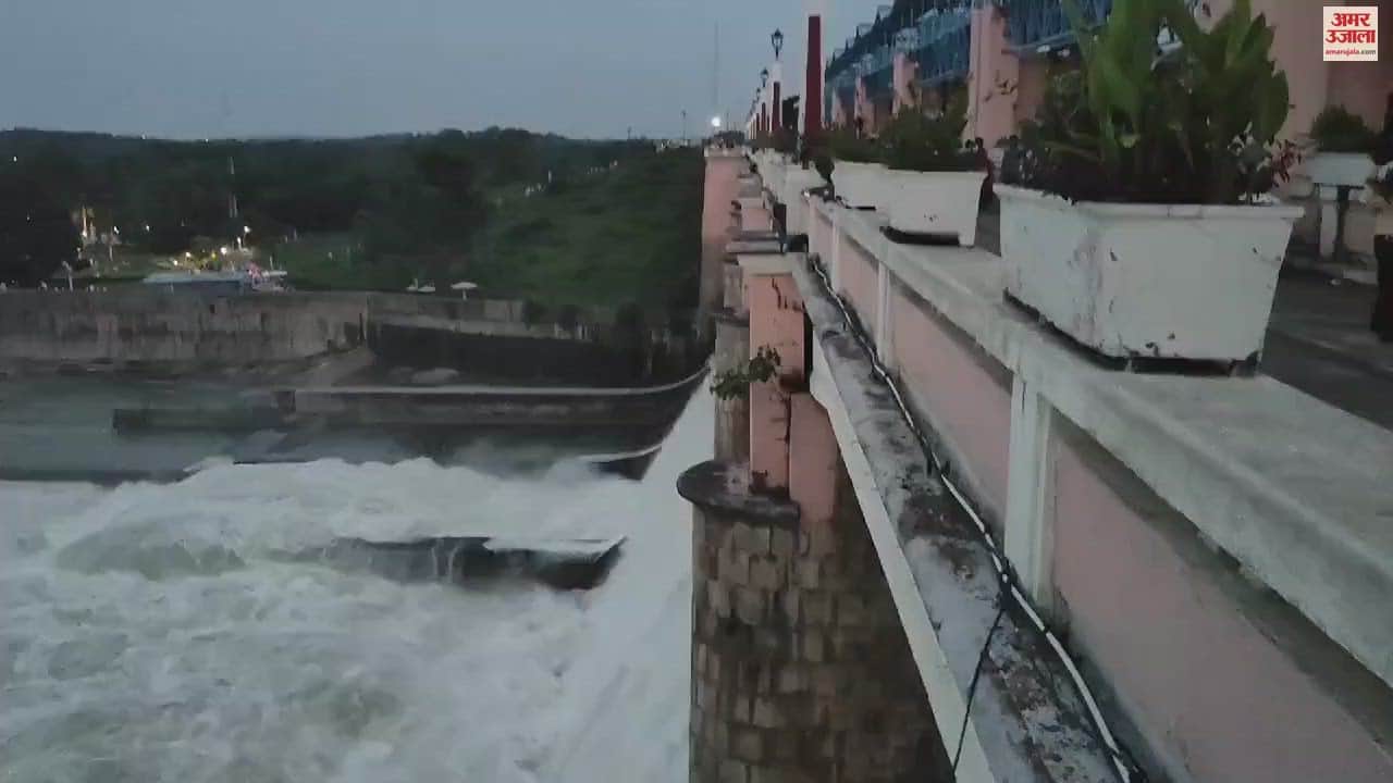 VIDEO : ललितपुर में माताटीला बांध के नौ गेट खुले, वाटरफॉल का नजारा देखने पहुंच रहे सैलानी