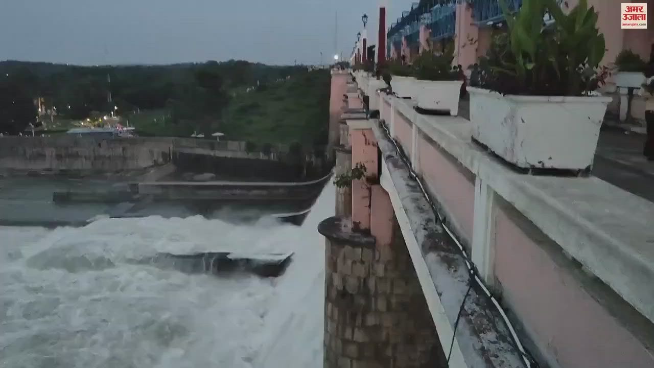 VIDEO : ललितपुर में माताटीला बांध के नौ गेट खुले, वाटरफॉल का नजारा देखने पहुंच रहे सैलानी