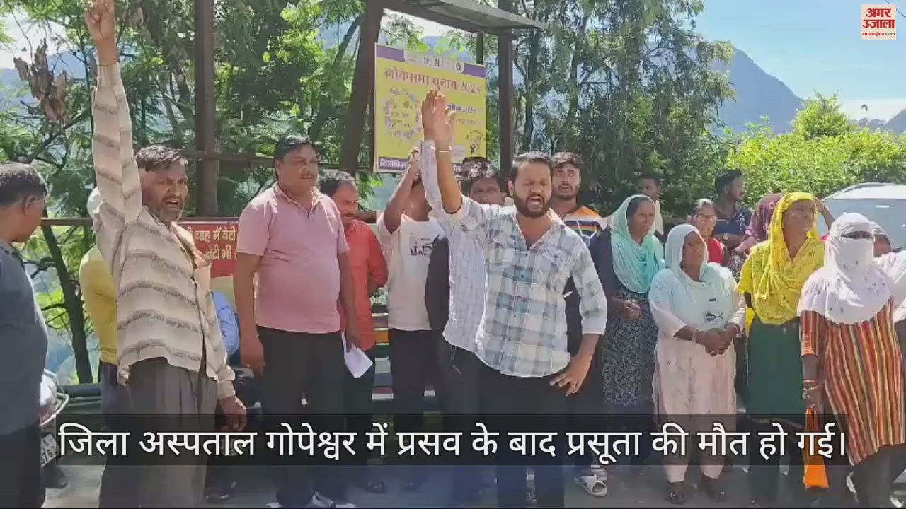 VIDEO : Pregnant woman dies after delivery in District Hospital Gopeshwar family ruckus