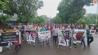 VIDEO : Doctor's Protest in PGI on incident of kolkata