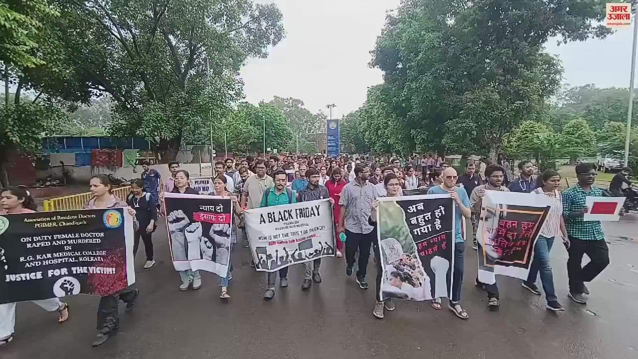 VIDEO : Doctor's Protest in PGI on incident of kolkata