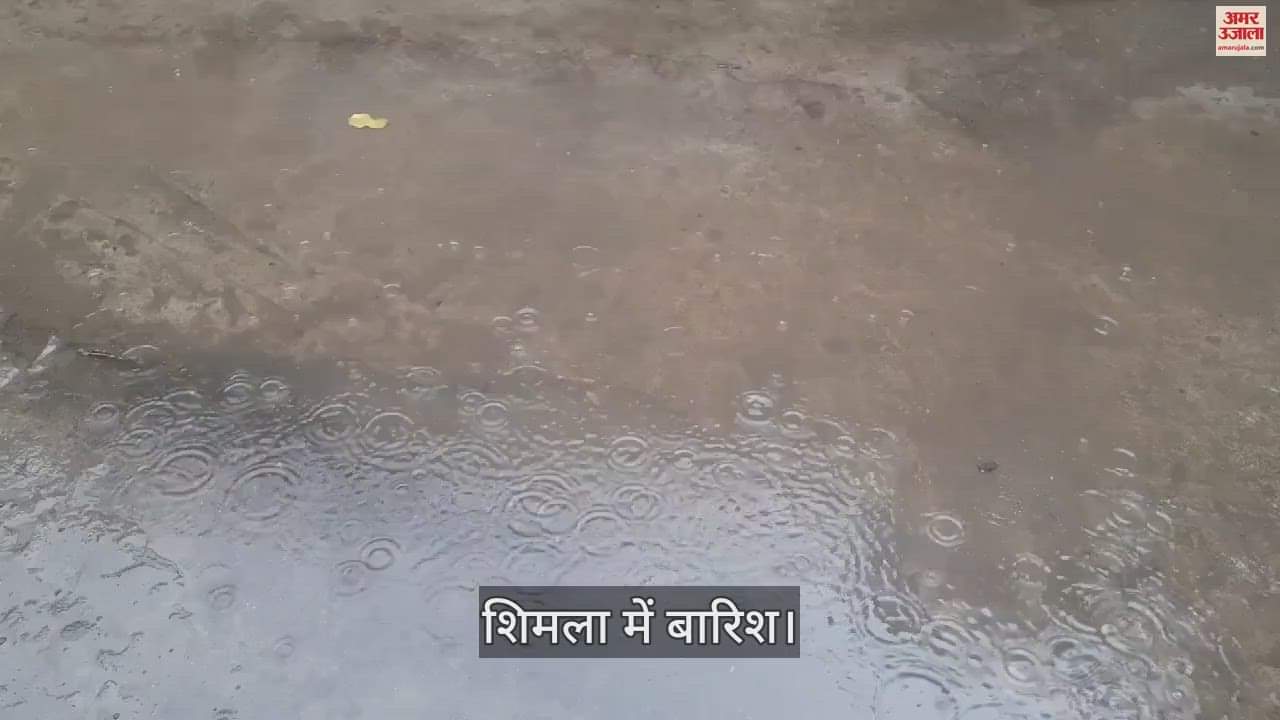 VIDEO : Heavy rain in Shimla temperature drops weather will remain bad till 23 August