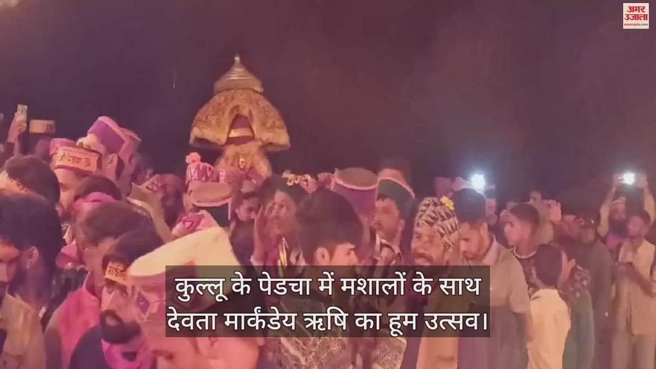VIDEO : Hoom festival of deity Markandeya Rishi with torches at Pedcha in Kullu