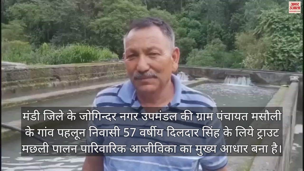 VIDEO : Delhi and Chandigarh are also tasting the rainbow trout prepared at Mandi Dildar Singh fish farm
