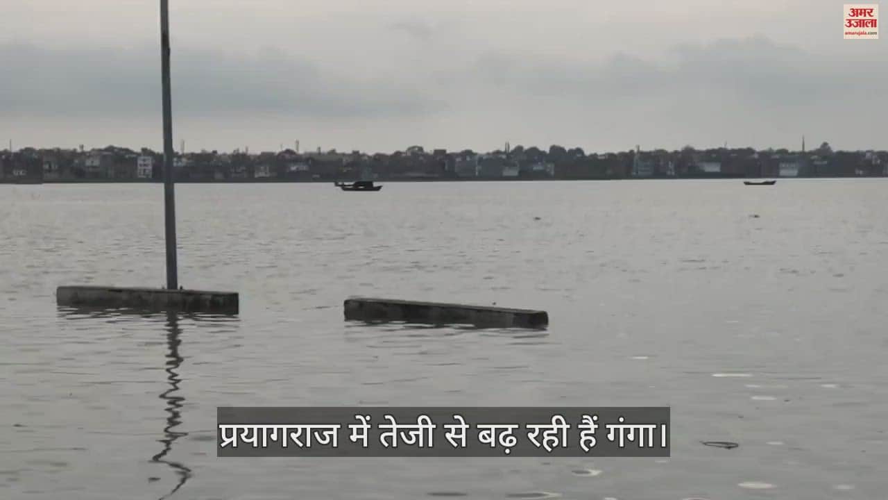 VIDEO : Prayagraj Flood: Danger of flood again due to rise in water level of Ganga, water released from Haridwar, Narora and Kanpur.