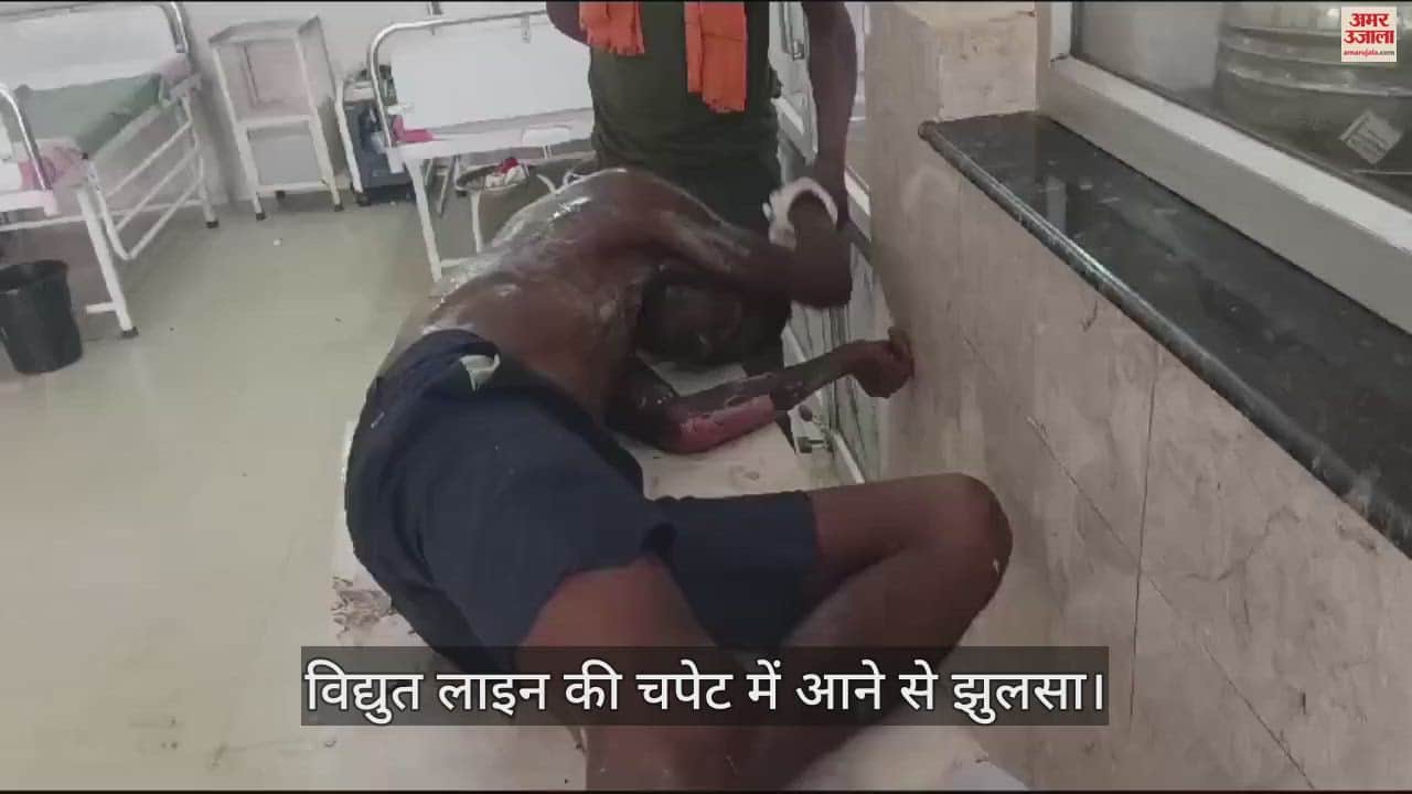 VIDEO : घाटमपुर में मालगाड़ी की छत पर चढ़ा मानसिक बीमार युवक, झुलसा
