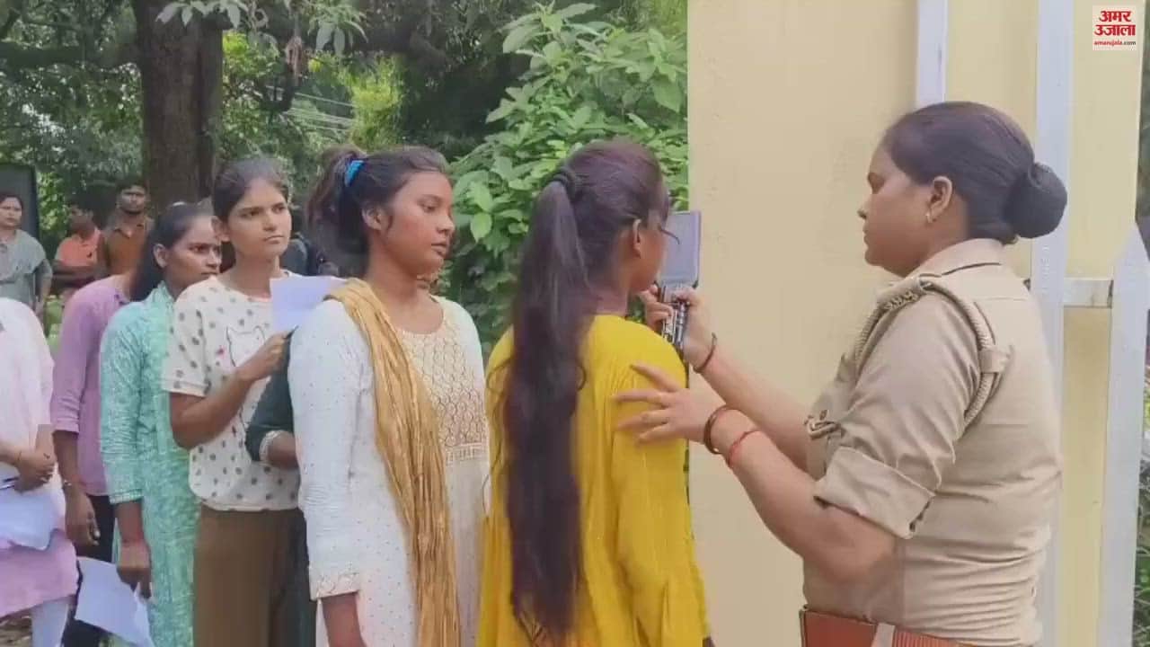 VIDEO : giving constable recruitment exam even after doing B.Tech 22 thousand candidates absent from 80 centers