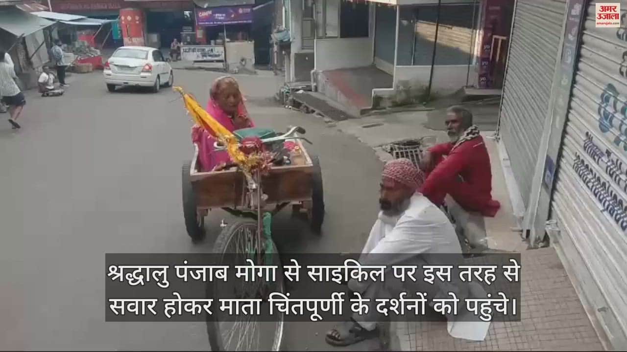 VIDEO : A handicapped devotee from Punjab completed a 170 km journey in five days and reached Chintapurni temple