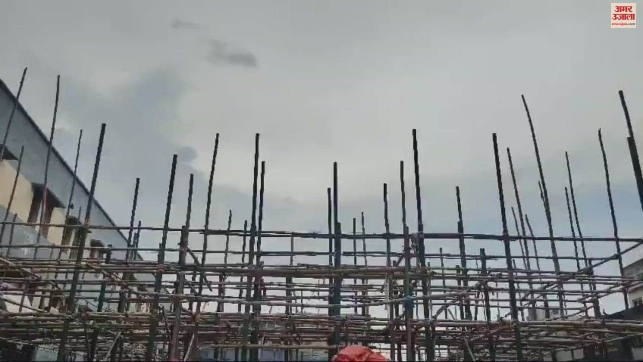 VIDEO : Preparations for Durga Puja begun in Varanasi pandals built this time special arrangements