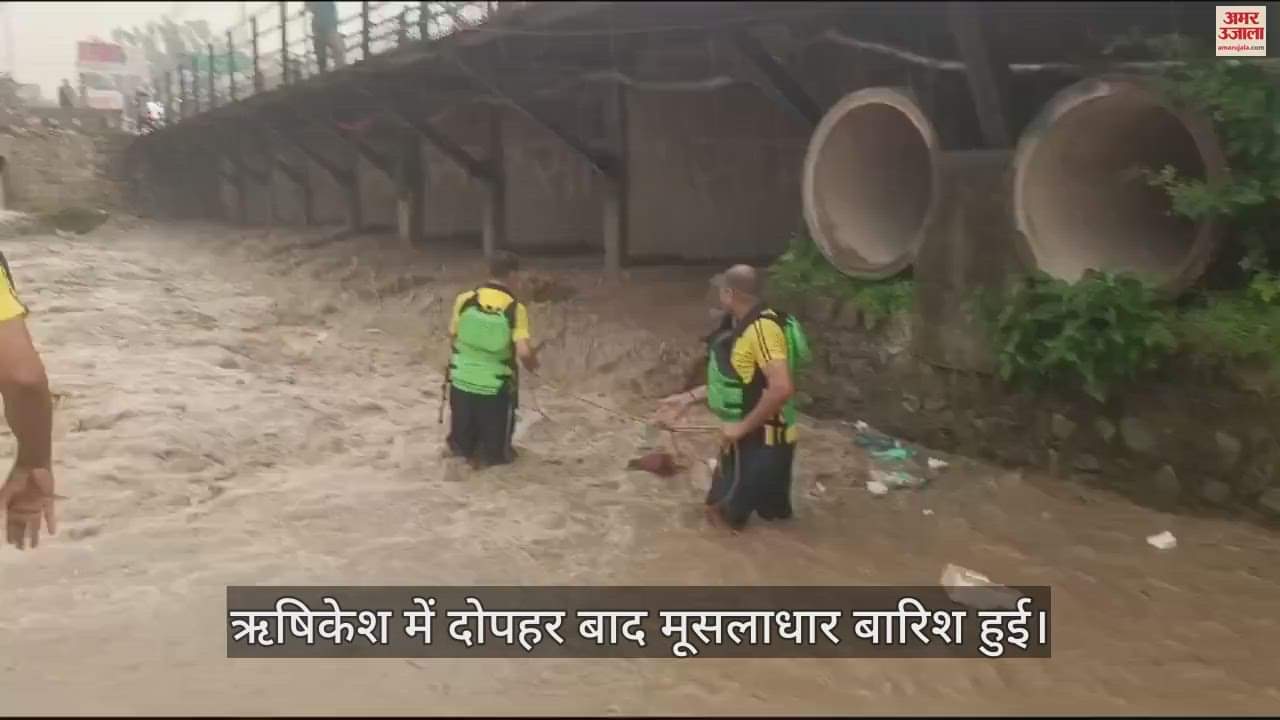 VIDEO : Water level of Chandrabhaga river increased due to heavy rains, boy swept away