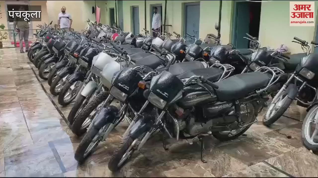 VIDEO : Panchkula Detective Staff team arrested two accused of stealing two-wheelers from Tri City