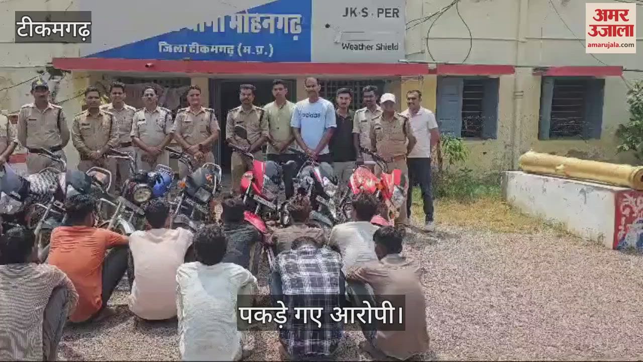 10 accused arrested for gambling In tikamgarh