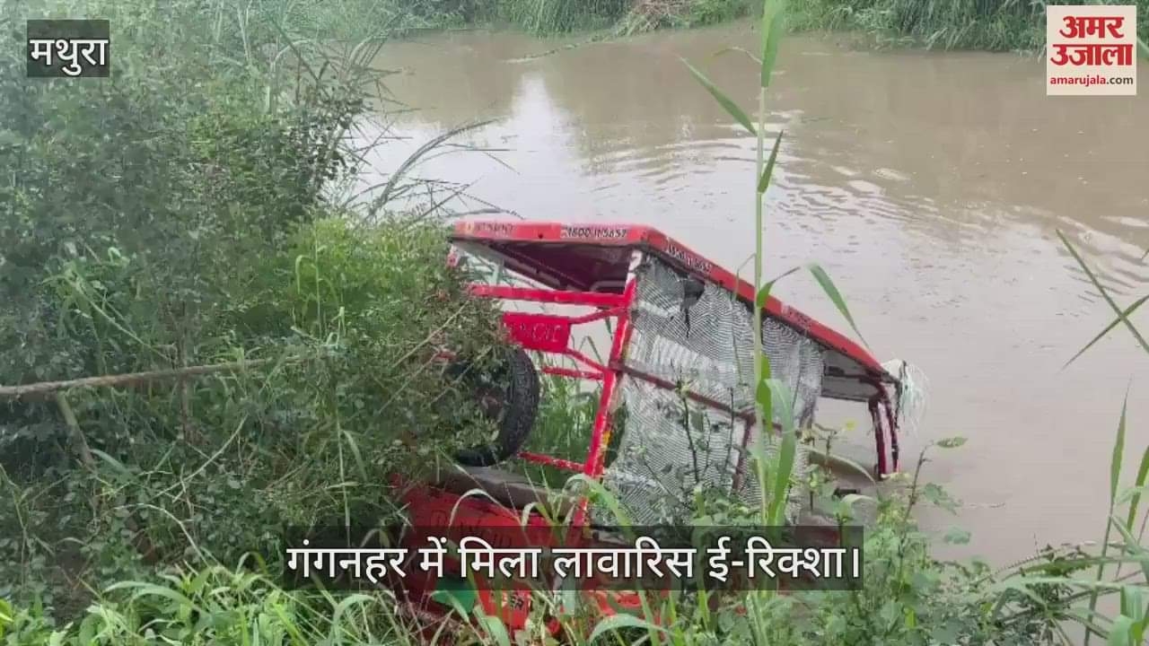 VIDEO : मांट ब्रांच की गंगनहर में मिला लावारिस ई-रिक्शा, चोरी कर फेंक गए चोर