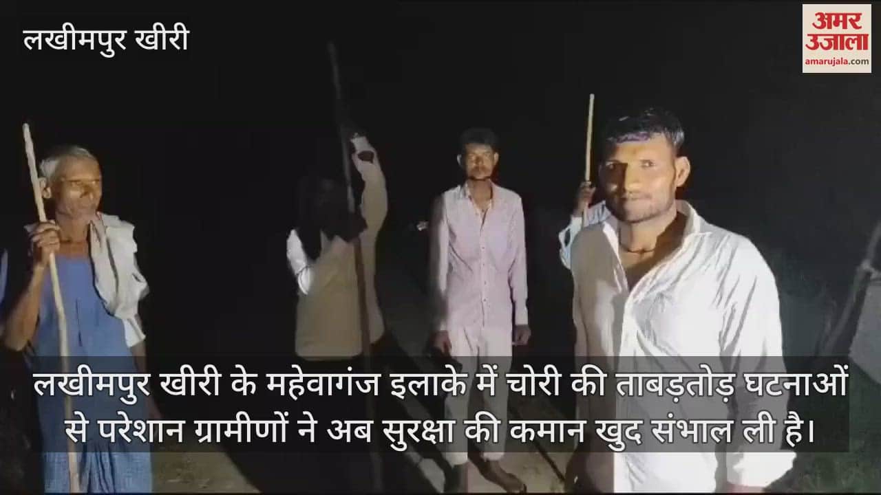 VIDEO : चोरी की घटनाओं से परेशान ग्रामीणों ने संभाली सुरक्षा की कमान, रात में कर रहे गश्त
