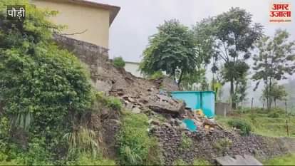 VIDEO : Uttarakhand rain Cracks appear in Palethi school building Srinagar Garhwal cold started Read All updates