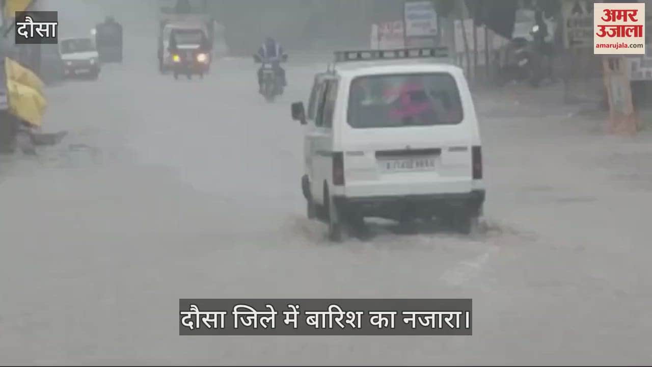 Dausa drenched due to heavy rain Weather news in hindi