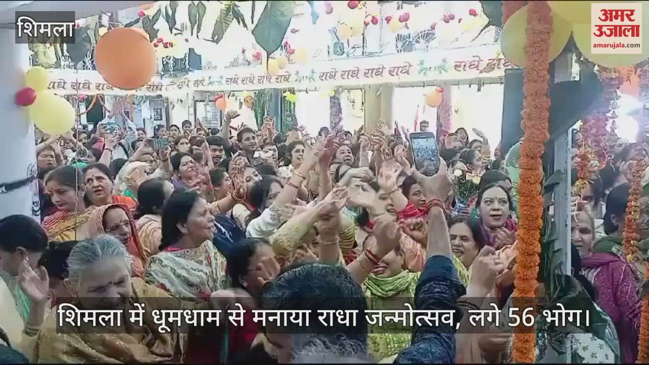 VIDEO : Radha Janmotsav celebrated with great pomp in Shimla, 56 bhogs were offered