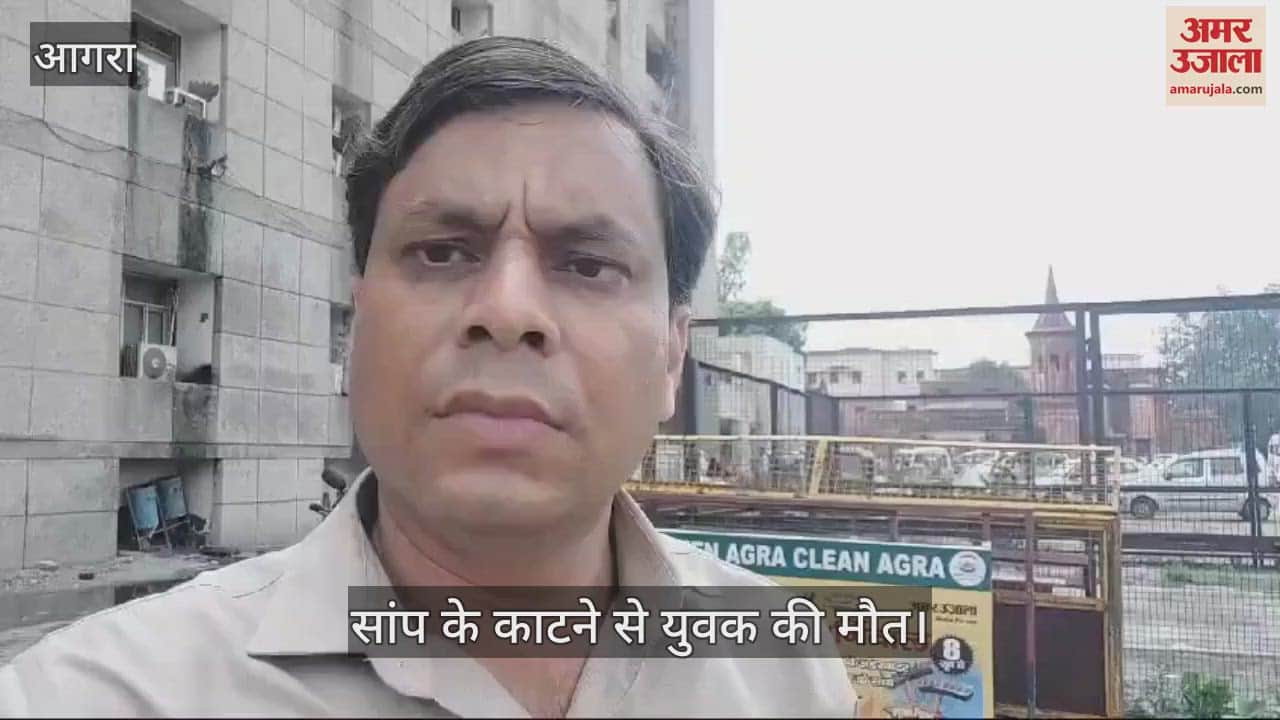 VIDEO : नदी के तट पर खड़ा होकर देख रहा था बाढ़, तभी सांप ने काट लिया...चली गई जान