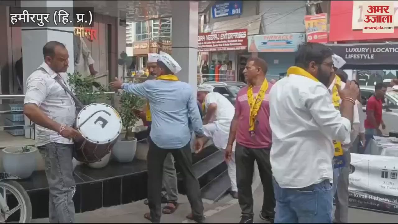 VIDEO : Aam Aadmi Party workers burst crackers in Hamirpur after Arvind Kejriwal got bail