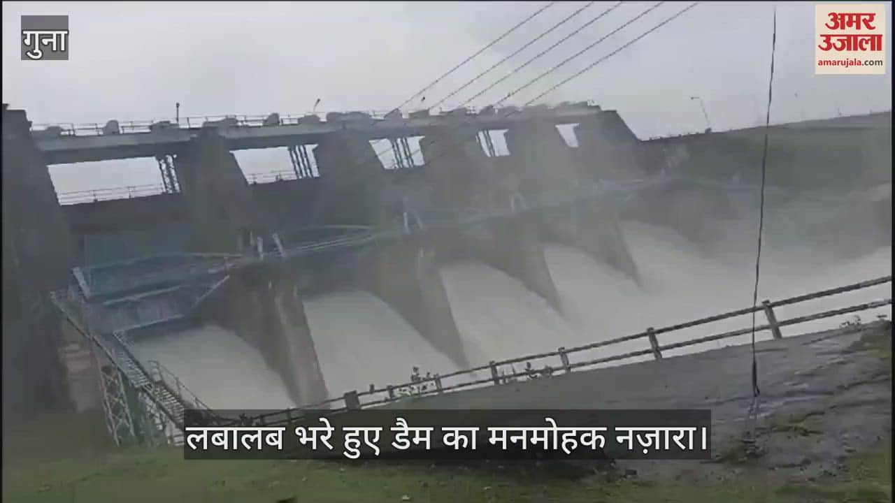 Guna Due to bumper monsoon rains all ponds and dams in district overflowed