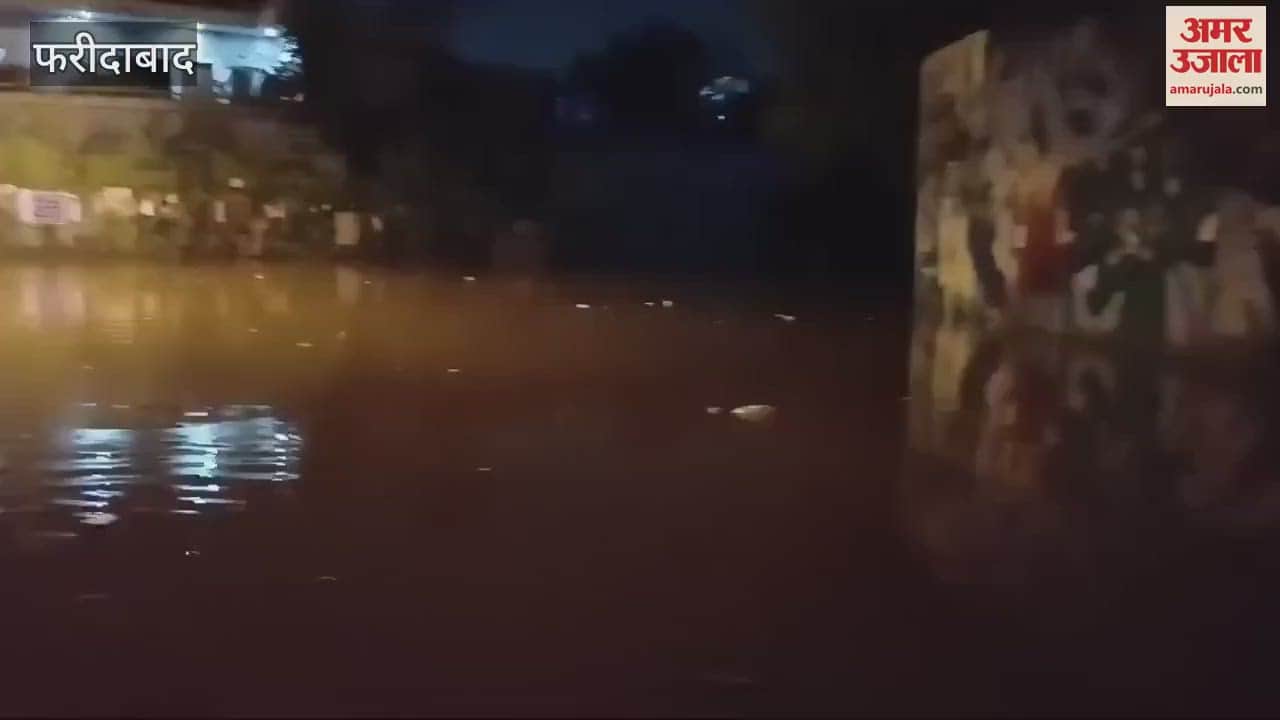 VIDEO : SUV-700 drowns in Old Faridabad underpass two people including a bank manager die