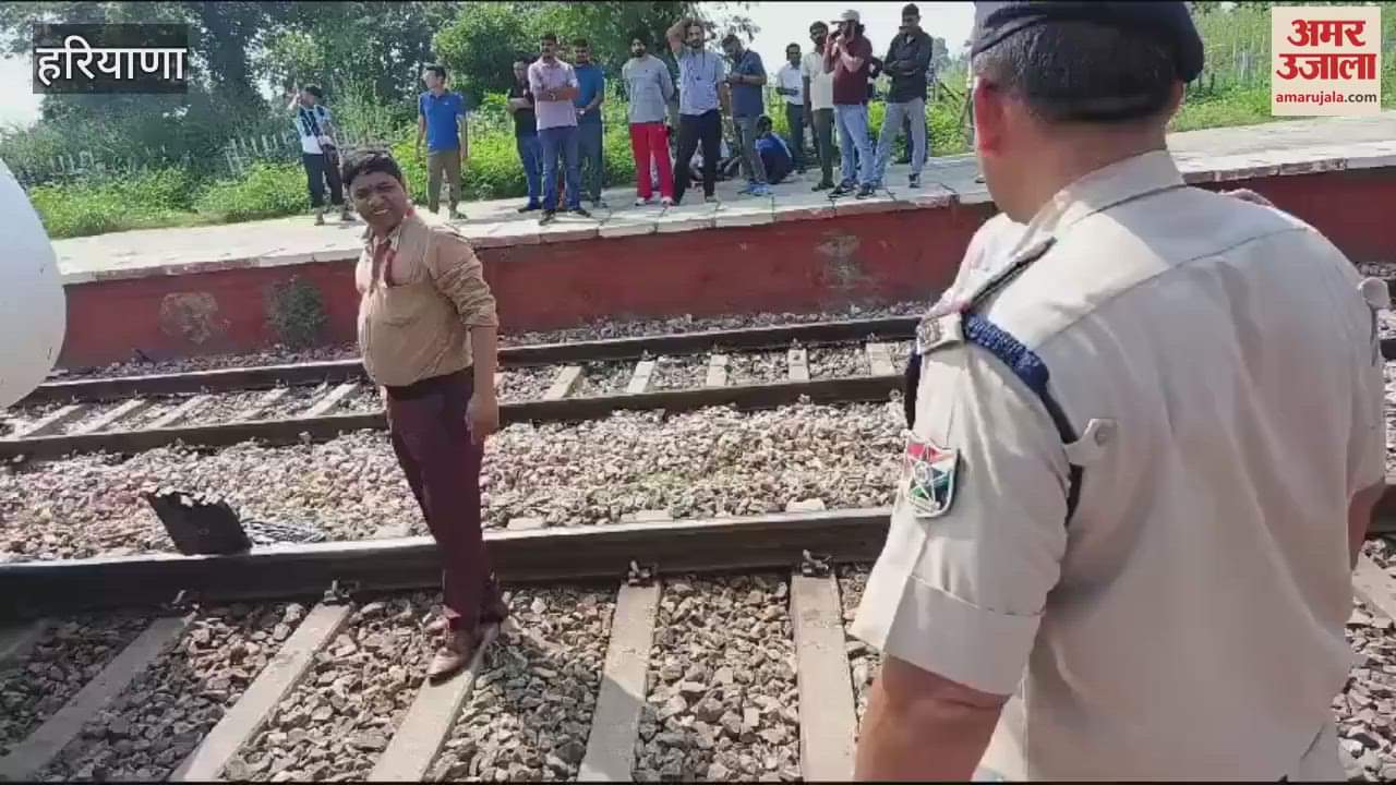 VIDEO : Sonipat: Malfunction in OHC of Ajmer-Chandigarh Vande Bharat Express, stoppage at Sandal Kalan station