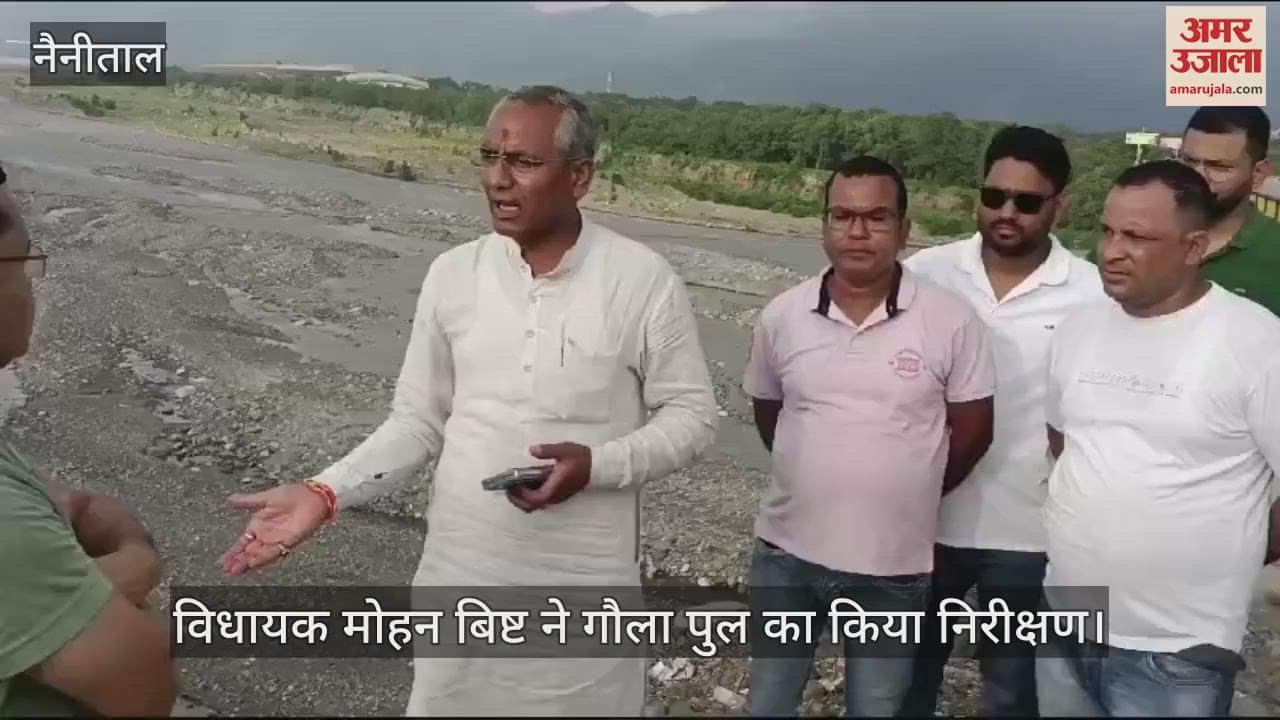 VIDEO : विधायक मोहन बिष्ट ने गौला पुल का किया निरीक्षण