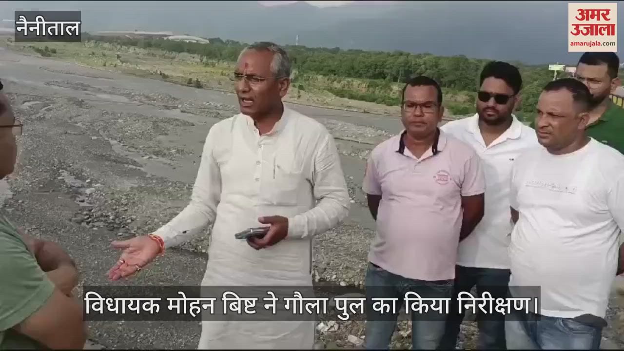 VIDEO : विधायक मोहन बिष्ट ने गौला पुल का किया निरीक्षण