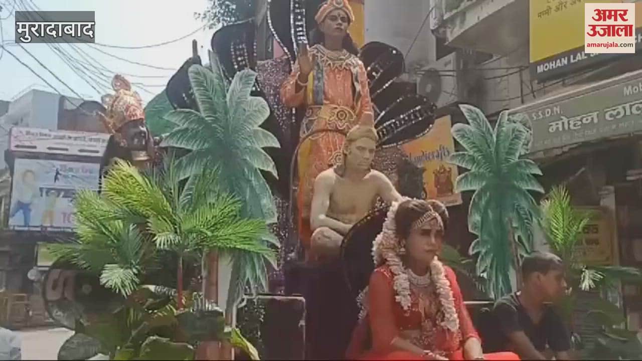 VIDEO : Lord Parshvanath was seated on a chariot and a procession was taken out, Digambar Jain community took out a tableau on Paryushan festival