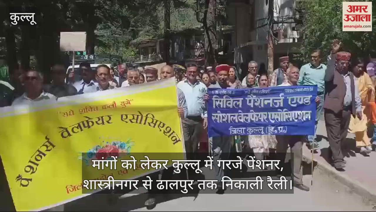 VIDEO : Pensioners raised their voice in Kullu regarding their demands,