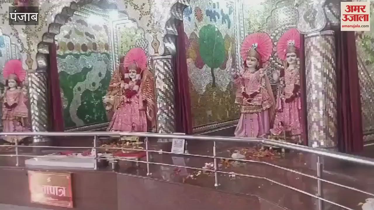 VIDEO : Punjab: Theft in Kharar temple, thieves took off the silver crowns of 9 idols