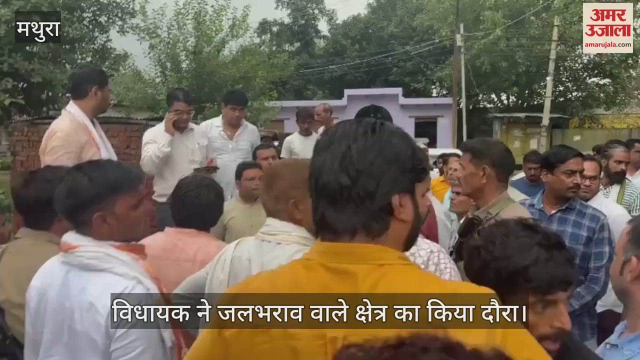 VIDEO : विधायक ने जलभराव वाले क्षेत्र का किया दौरा, जाना लोगों का हाल
