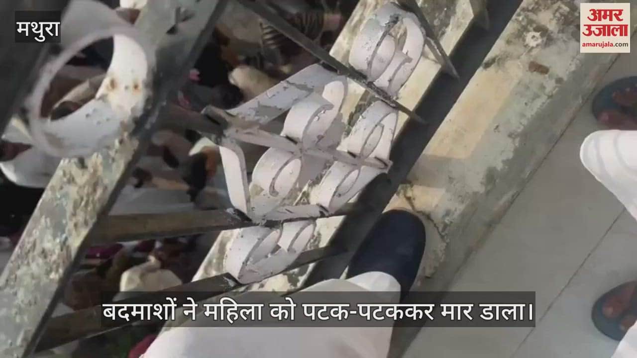 VIDEO : मथुरा में बदमाशों ने महिला को पटक-पटककर मार डाला