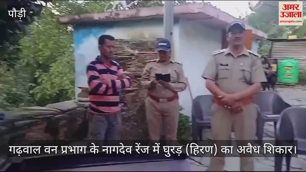 VIDEO : Two Arrested In case of illegal hunting of deer in pauri meat recovered
