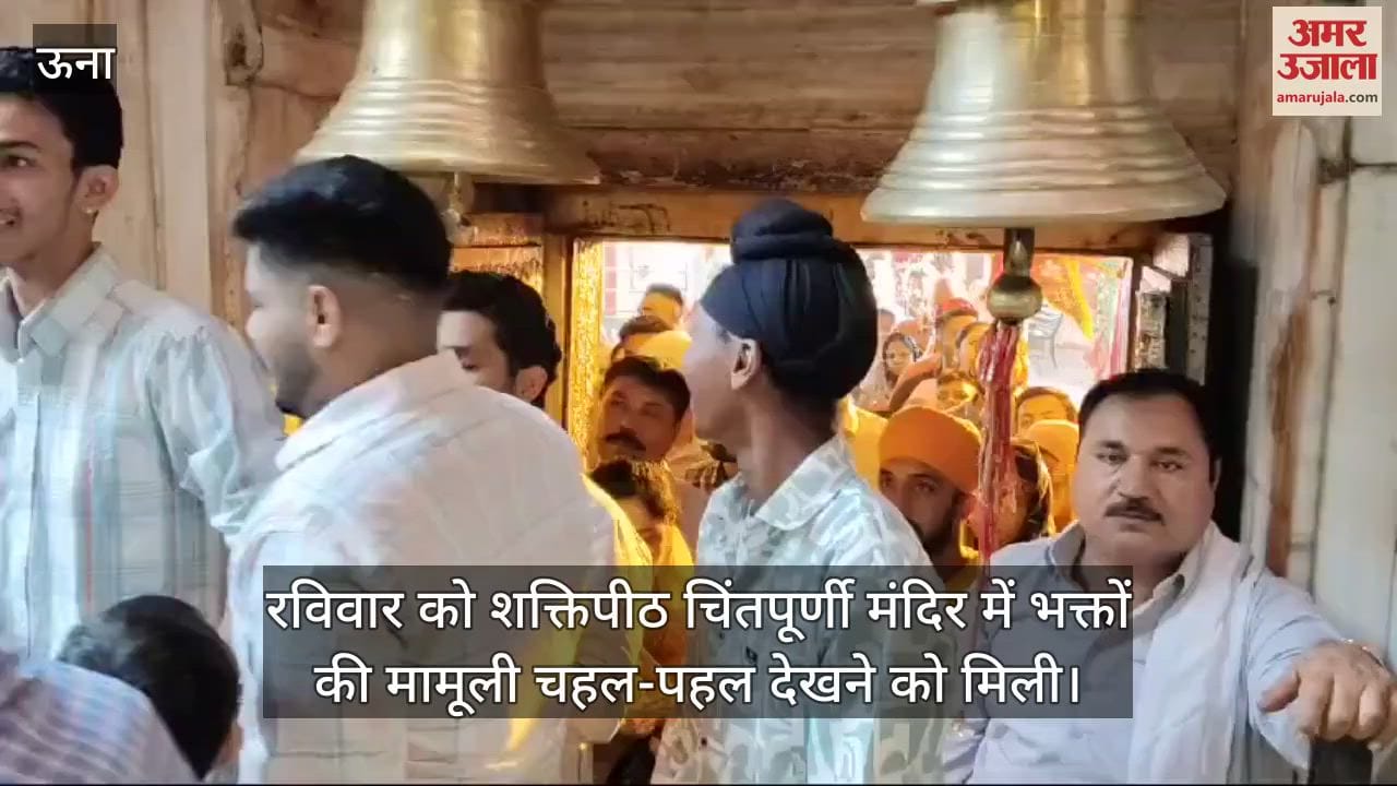 VIDEO : There was little activity in Chintapurni on Sunday devotees got darshan in fifteen to twenty minutes
