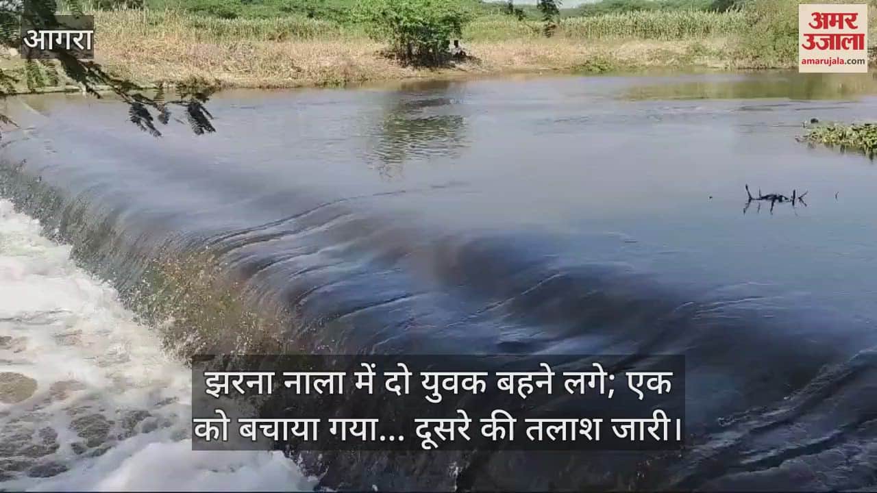 VIDEO : दो साथी पार कर रहे थे झरना नाला, टूट गई रस्सी और बहने लगे; एक को बचाया गया... दूसरे की तलाश जारी