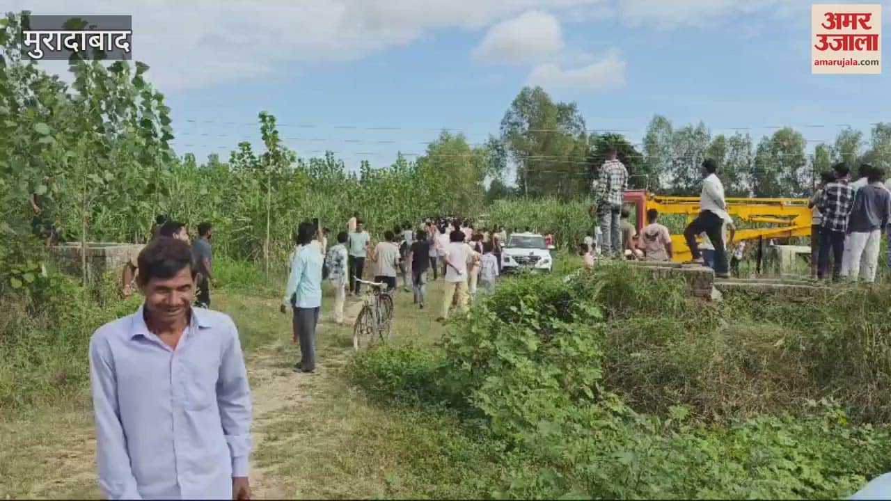 VIDEO : Leopard got trapped in the trap set for jackal in Tanda, Rampur, attacked a youth who was making a video