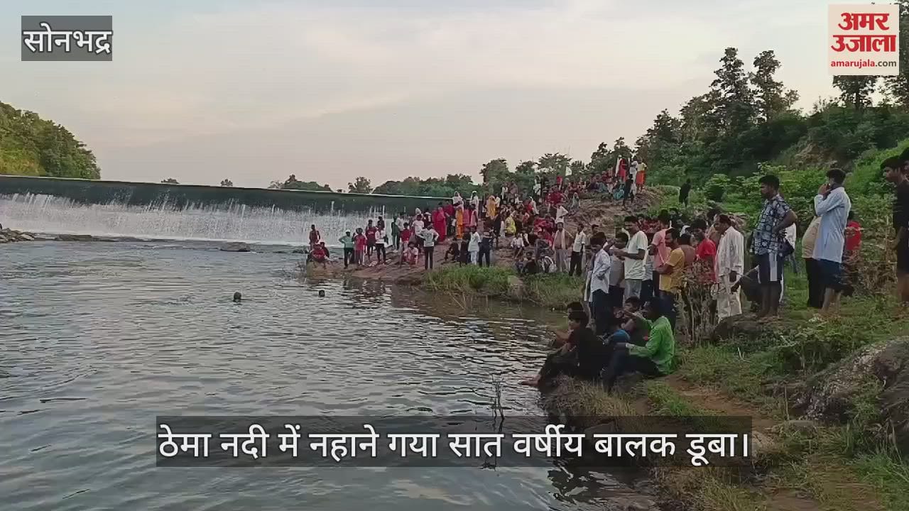 VIDEO : A seven-year-old boy drowned in the Thema river of Sonbhadra, divers are searching for him