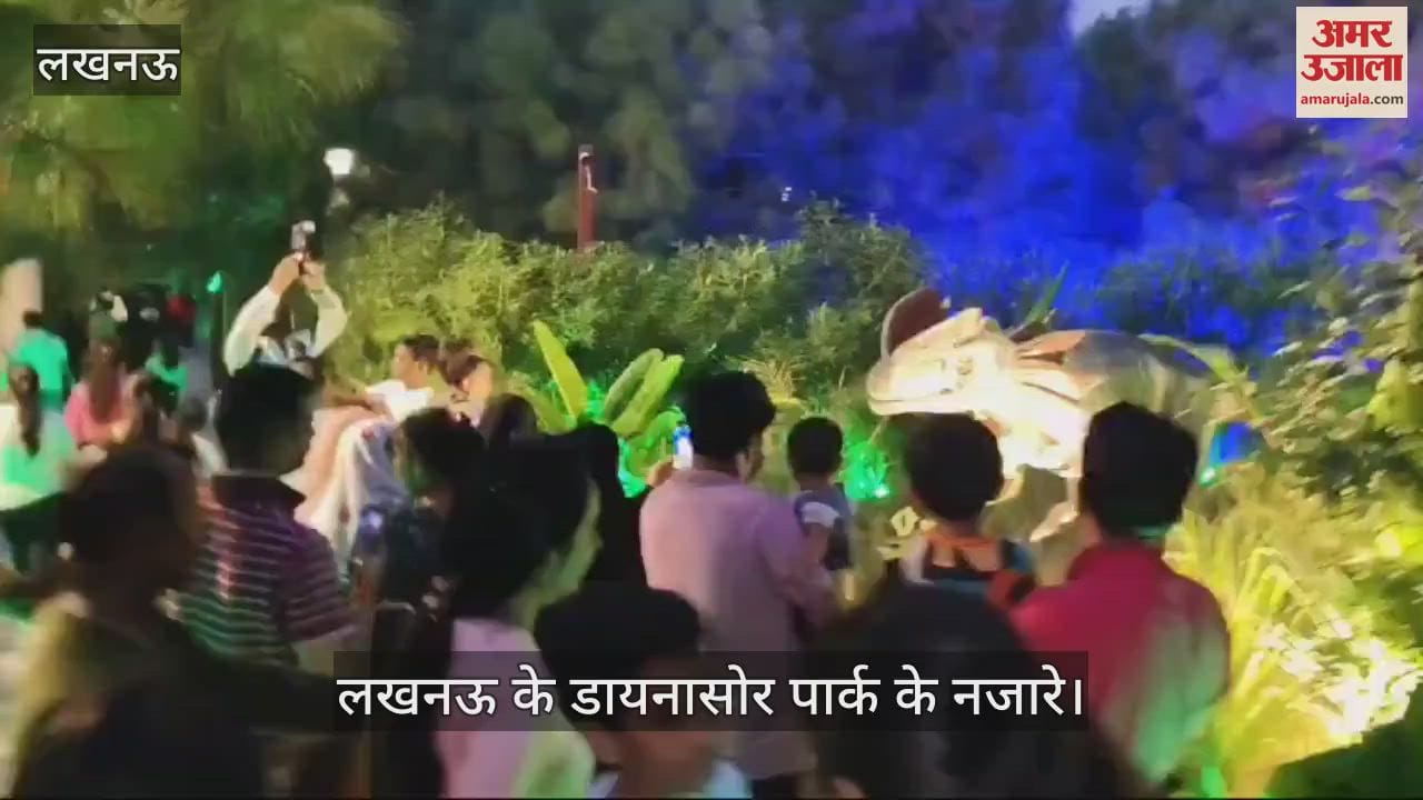VIDEO : लखनऊ के डायनासोर पार्क के नजारे