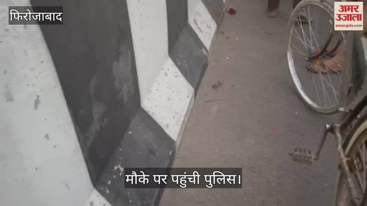 VIDEO : फिरोजाबाद में ओवरब्रिज पर हुआ दर्दनाक हादसा, युवक की मौत